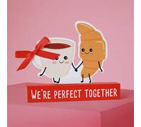 Widdop Love Is Sweet Coffee & Croissant Plaque