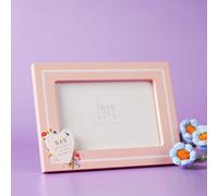 "Widdop Love Life Heart MDF Frame 6""x4"" Peach Colour - Nan"