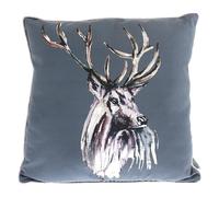 Widdop Meg Hawkins Art Home Decor Fabric Stag Printed Square Cushion