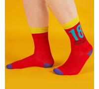 Widdop Men's Socks | Fun 18th Birthday Gift | 18th Birthday Socks for Men | Size 7-11