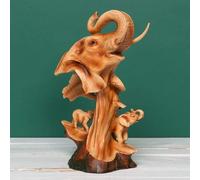 Widdop Naturecraft Wood Effect Resin Figurine - Elephant