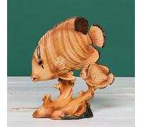 Widdop Naturecraft Wood Effect Resin Figurine - Fish