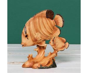 Widdop Naturecraft Wood Effect Resin Figurine - Fish