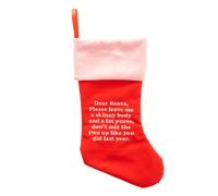 Widdop Novelty Adult Christmas Stocking Dear Santa in Red Widdop Red