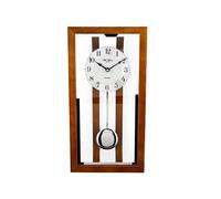 Oak Framed Glass Fronted Pendulum Wall Clock