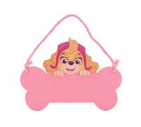 Widdop Paw Patrol Skye Wooden Hanging Plaque Bedroom Door Sign Kids Children Gift Pink