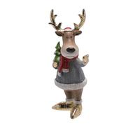 Widdop Reindeer with Christmas Tree Novelty Decoration