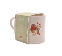 Widdop Robin Mug - Mum - Mum Christmas is Always Special Because of You - Ceramic White Christmas Cup with Robin Bird Design - Festive Nature-Inspired Tea & Coffee Mug - Seasonal Gift for Mothers
