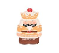 Widdop Santa & Friends Ceramic Gingerbread Nutcracker Christmas Plate - Festive Decorative Serving Dish for Snacks, Biscuits & Treats