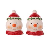 Widdop Santa & Friends Christmas Salt and Pepper Shakers - Ceramic Snowman Design - Festive Kitchen Tableware and Dining Accessory