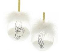 Disney Winnie The Pooh & Piglet Hanging Feather Baubles