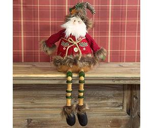 Widdop Sitting Santa Fabric Christmas Decoration Ornament Xmas Gift