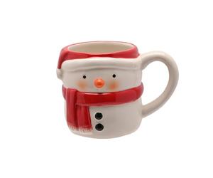 Widdop Snowman Mug - Festive Ceramic Cup with White Handle - Cute Christmas Tableware for Hot Chocolate, Tea & Coffee - Fun Winter Gift Idea for Friends and Family