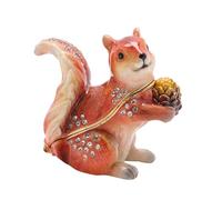 Widdop Stratton Trinket Box by Treasured Trinkets - Red Squirrel Design - Jewellery Storage Organiser Ornament - Gift for Mum Her Mother's Day Birthday Loved One Present