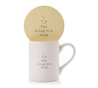 Widdop Tea A Hug in A Mug Gift Set Mug & Coaster in A Gift Box Love Life Range Gifts LL449