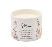 Widdop The Cottage Garden Floral Ceramic Candle - Mum 100g