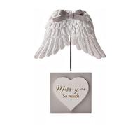 Widdop Thoughts Of You Angel Wings Mini Plaque - Miss You So Much