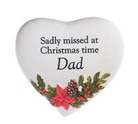 Widdop Thoughts Of You Christmas Heart Plaque - Dad