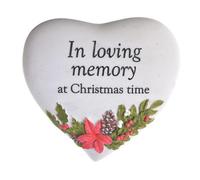 Widdop Thoughts Of You Christmas Heart Plaque - In Loving Memory