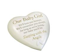 Widdop Thoughts Of You Graveside Heart Plaque - Our Baby Girl