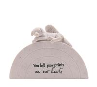 Widdop Thoughts Of You Polyresin Rainbow Shaped Dog Memorial Stone Plaque - Dog Pet Remembrance Tribute Bereavement Ornament