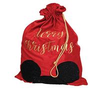 LUXURY RED VELVET DISNEY CHRISTMAS GIFT SACK - MICKEY