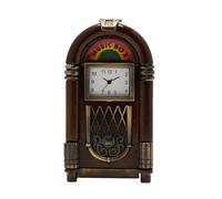 Widdop Vintage Jukebox Miniature Clock - Vintage Clockface - Quartz Movement - Juke Box Clock Gift For Him Dad Father's Day Birthday
