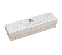 Widdop White Baby Birth Certificate Holder with 3D Teddy Icon