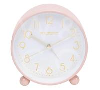 Gifts Metal Case Alarm Clock Light & Snooze Blush 120 x 120mm