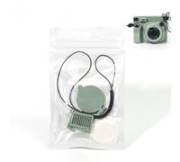 Wide 400 Flash Knob 3-Gear Exposure Shutter Cover for Polaroid Camera - Anti-Mistouch Design - Black/Moss Green - PLA+PP Material (Moss Green)