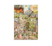 Wide And Narrow Road, Narrow Road to Heaven And Wide Road to Hell Contrast Art Poster Canvas Paintin Poster for Room Aesthetic Posters & Prints on Canvas Wall Art Poster for Room 16x24inch(40x60cm)