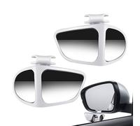 Wide Angle Car Mirror: 1 Pair Reverse Angle Car Mirror, 360 Degree Small Blind Mirror, Safe Driving Lane Change | Waterproof Side Mirrors | Retrovis Glass
