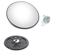 Wide Angle Convex Safety Mirror 30cm Diameter For Outdoor Driveway And Garage Use Eliminates Blind Spots At Street Corners Enhances Security In Parking Lots Supermarkets With Clear Image Quality