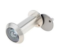 Wide Angle Door Spy Hole, Brass Door Viewer 180 Degree for 1.33 to 0.3 Inches Thickness Pack of 2 Silver and Black(Color-Black)