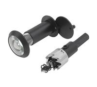 Wide Angle Door Spy Hole, Pack of 2 Multicolor Door Viewer for 1.33 to .3 inches Thickness with Rotating Cover(Color-Black)