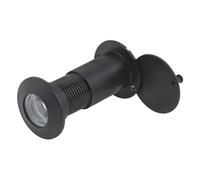 Wide Angle Door Spy Hole, Pack of 2 Zinc Alloy Door Viewer with Rotating Privacy Cover for 1.3-2.4 inch Doors in Multicolor(Color-Black)