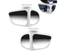 Wide Angle Mirror, 360 Blind Spot Indicator, 2pcs Car Safety Glass Panoramic Set, Convex Adhesive Mount, Vehicle Side View Accessory, Reversing Driving Aid for Parking Lane Change