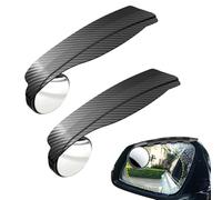 Wide Angle Mirror for Car - Round Accessories, Anti-Fog Coating, Adjustable Swivel Bracket, Shattered Glass, Rust-proof Frame, Blind Spot Viewer for Truck Trailers Driving Camping