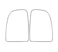 Wide Angle Mirror Glass 1/2X For Relay Third Generation 2006-2023 Heated Driver Passenger Side Upper Lower Left Right Wing Mirror Glass Wing Mirror Lens(Upper Pair)