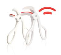 Wide-Angle & Partial Eyelash Curler Combo Set - 2 Silicone Pads, Comfortable Grip, 24-Hour Curl