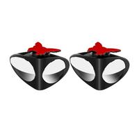 Wide Angle Rear View Mirror, 2 Pieces Blind Spot Accessory, Convex Side Mirror with Frame, Automotive Tool, Mirrors Accessory with Easy Install Design, Vehicle Equipment for Family