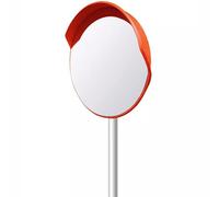 Wide Angle Traffic Mirror with Pole - 39" Convex Blind Spot Mirror for Gas Stations, Warehouses & Museums - Improves Safety & Corner Visibility