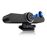 Wide Angle Webcam with Microphone and Speaker, TONGVEO Conference Room USB 1080P Web Camera for Smart TV Computer Video Call Streaming Meeting, Works for Microsoft Teams, Zoom, PC (4K)