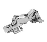 Wide Angles Soft Close Cabinet Hinges 165 Degree 0 Protrusion Quick Install Door Hinges with Mounting Plate for House Furniture Hardware