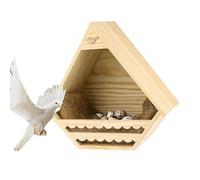 Wide Applications: Featuring a design that suits various outdoor spaces like yards, trees, andporches, this bird house provides a functional nesting site for birds while complementing the aesthetic a