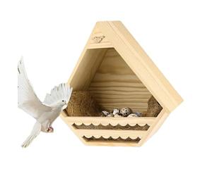 Wide Applications: Featuring a design that suits various outdoor spaces like yards, trees, andporches, this bird house provides a functional nesting site for birds while complementing the aesthetic a