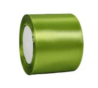 Wide Army Green Ribbon 100mm Satin Ribbons for Gift Wrapping,22m 3.9Inch Cake Ribbon Silk Thick Ribbons Green for Crafting,Christmas,Wedding Car,Hair Bows,Bouquets,Party,Cake Decoration
