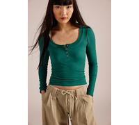 Wide Awake Layering Top by Intimately at Free People in Pine Frost, Size: M/L - female