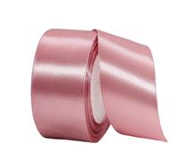 Wide Bean Pink Satin Ribbons for Gift Wrapping, 22m x 1.5in Thick Ribbons for Crafting, Weddings, Parties, Cake Decorations