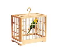 Wide Bird Cage, Cage for Birds - Habitat for Parakeets with Lightweight Pull-Out Tray | Spacious Folding Bird Accessory Habitat for Lovebirds Cockatiels
